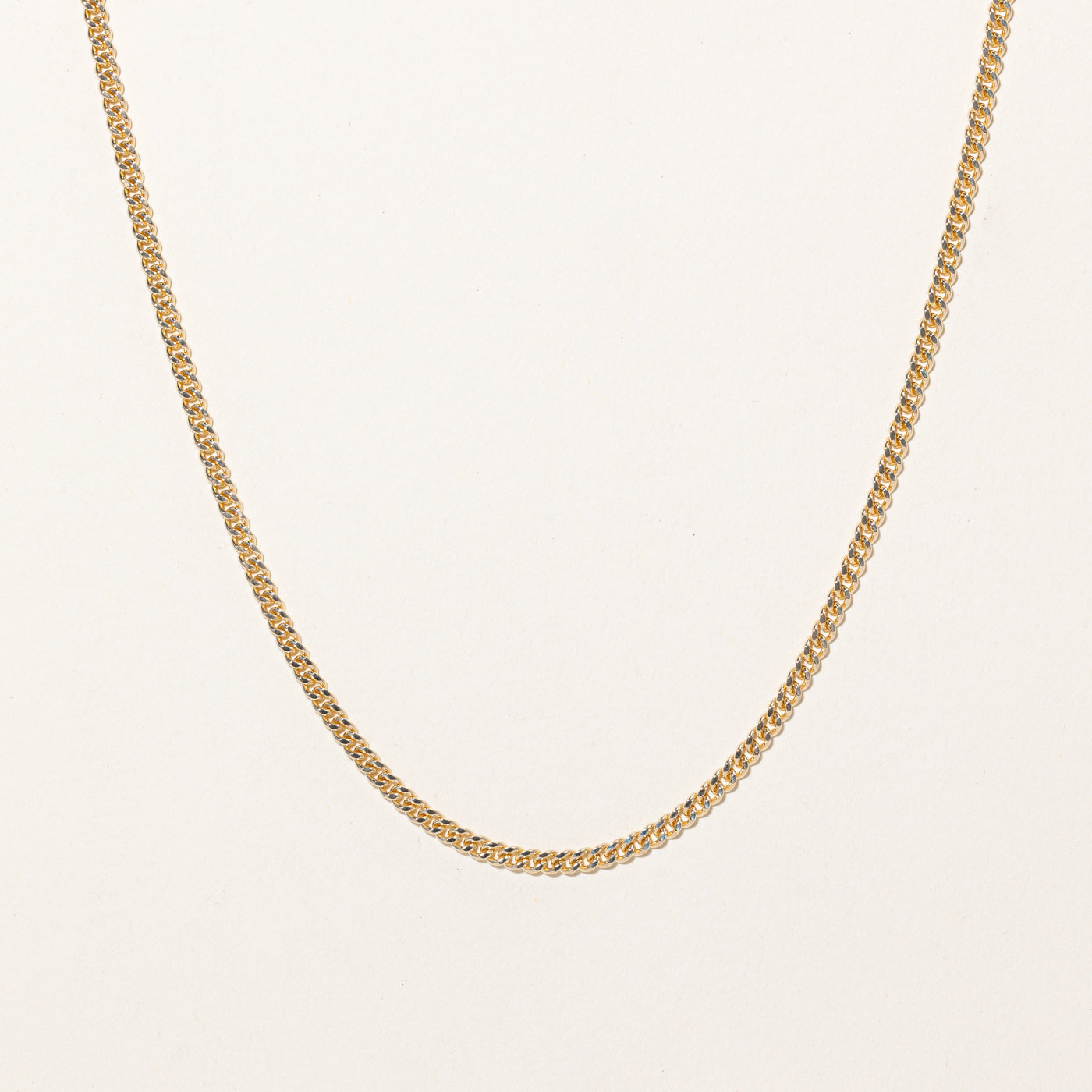 10k Yellow Gold Curb Link Chain | 22 |