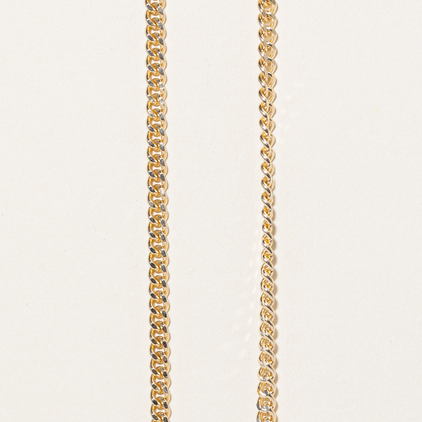 10k Yellow Gold Curb Link Chain | 22 |