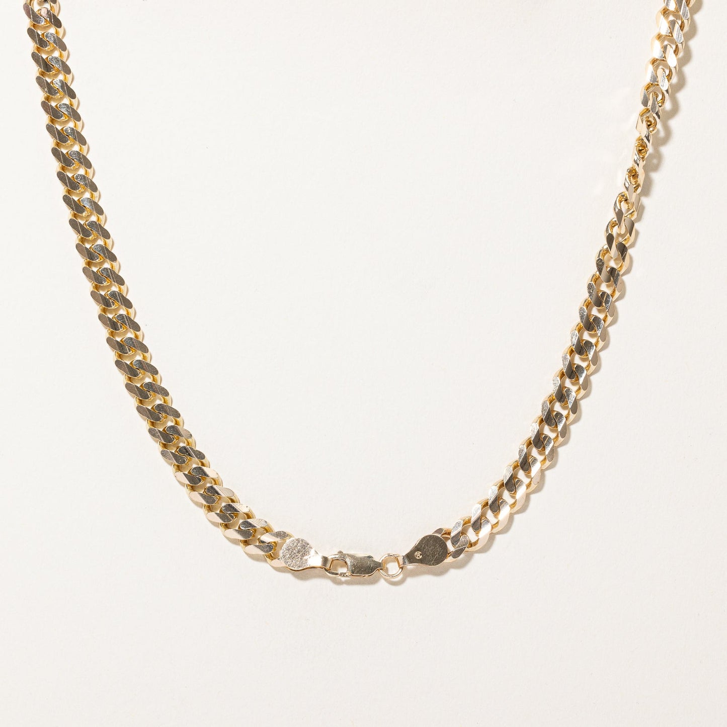 10K Yellow Gold Curb Link Chain | 6.72mm | 26.5