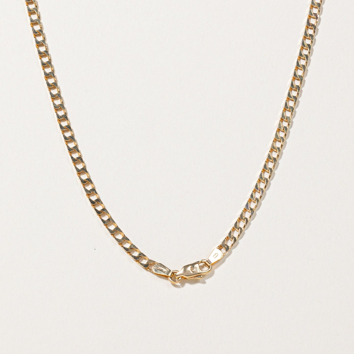 10k Yellow Gold Curb Link Chain | 25