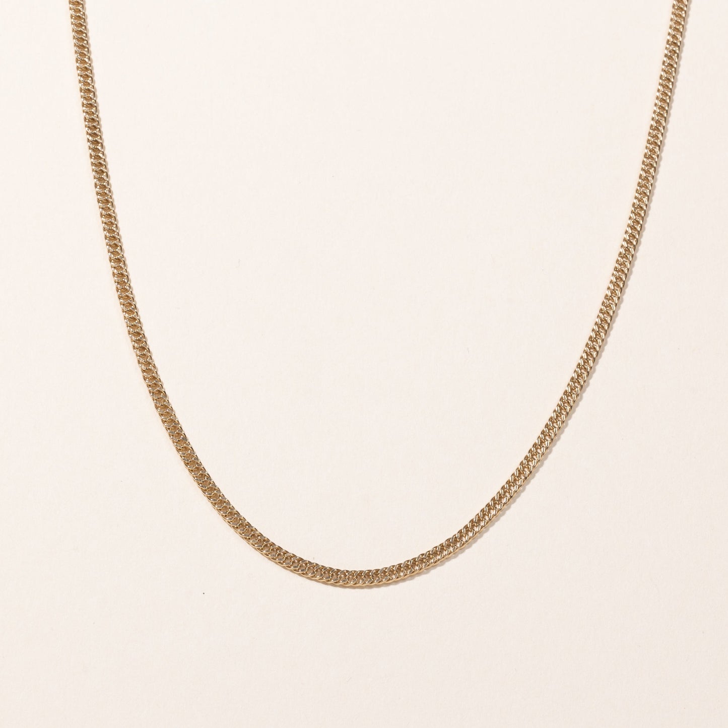 10k Yellow Gold Curb Link Chain | 25
