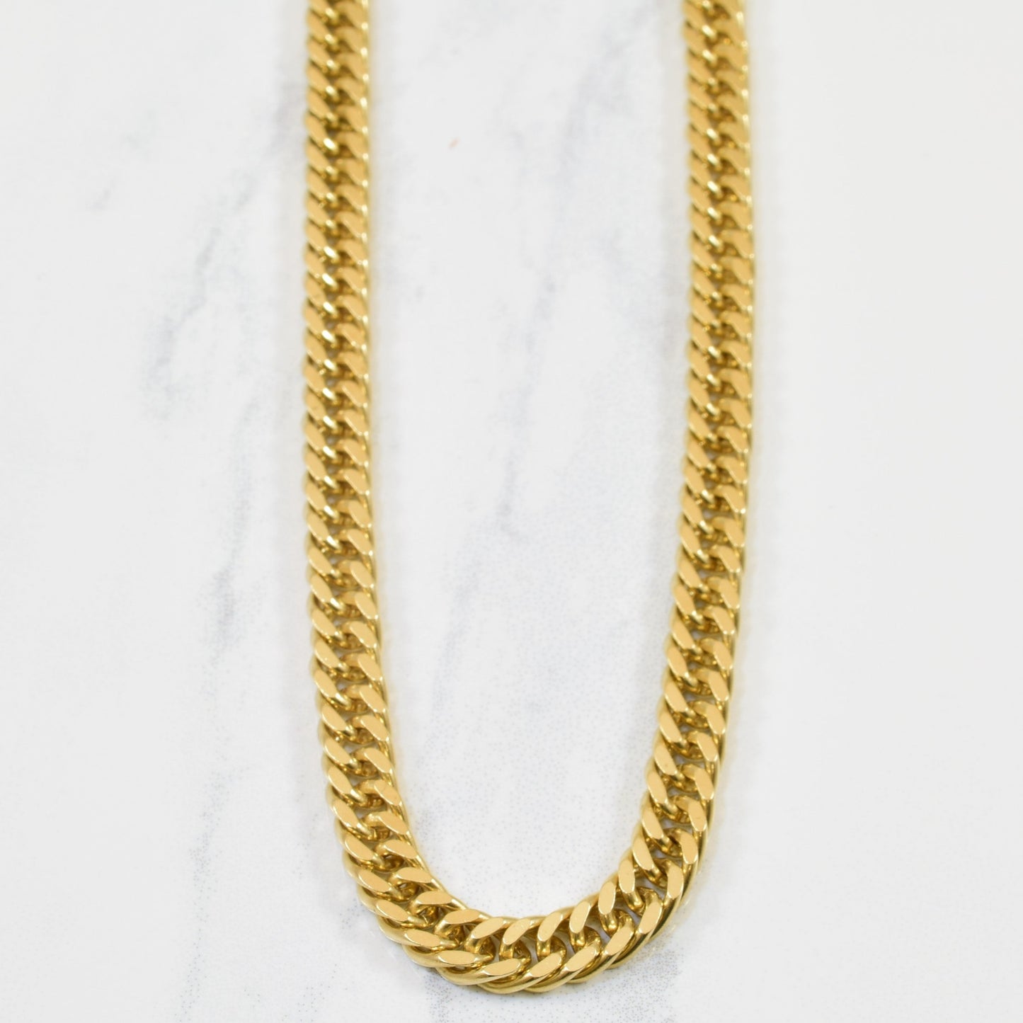 10k Yellow Gold Double Curb Link Chain | 19 |