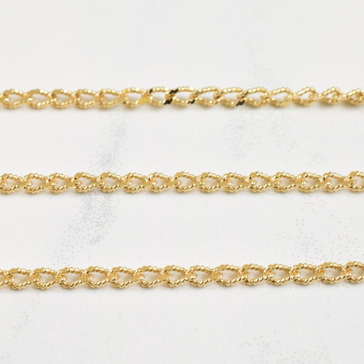 10k Yellow Gold Fancy Curb Chain | 18 |