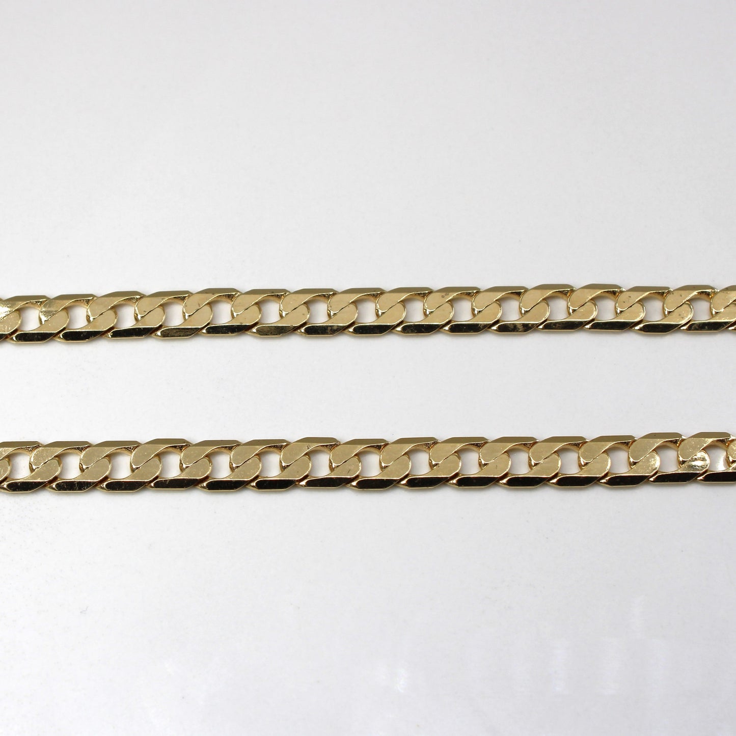 10k Yellow Gold Curb Link Chain | 22|