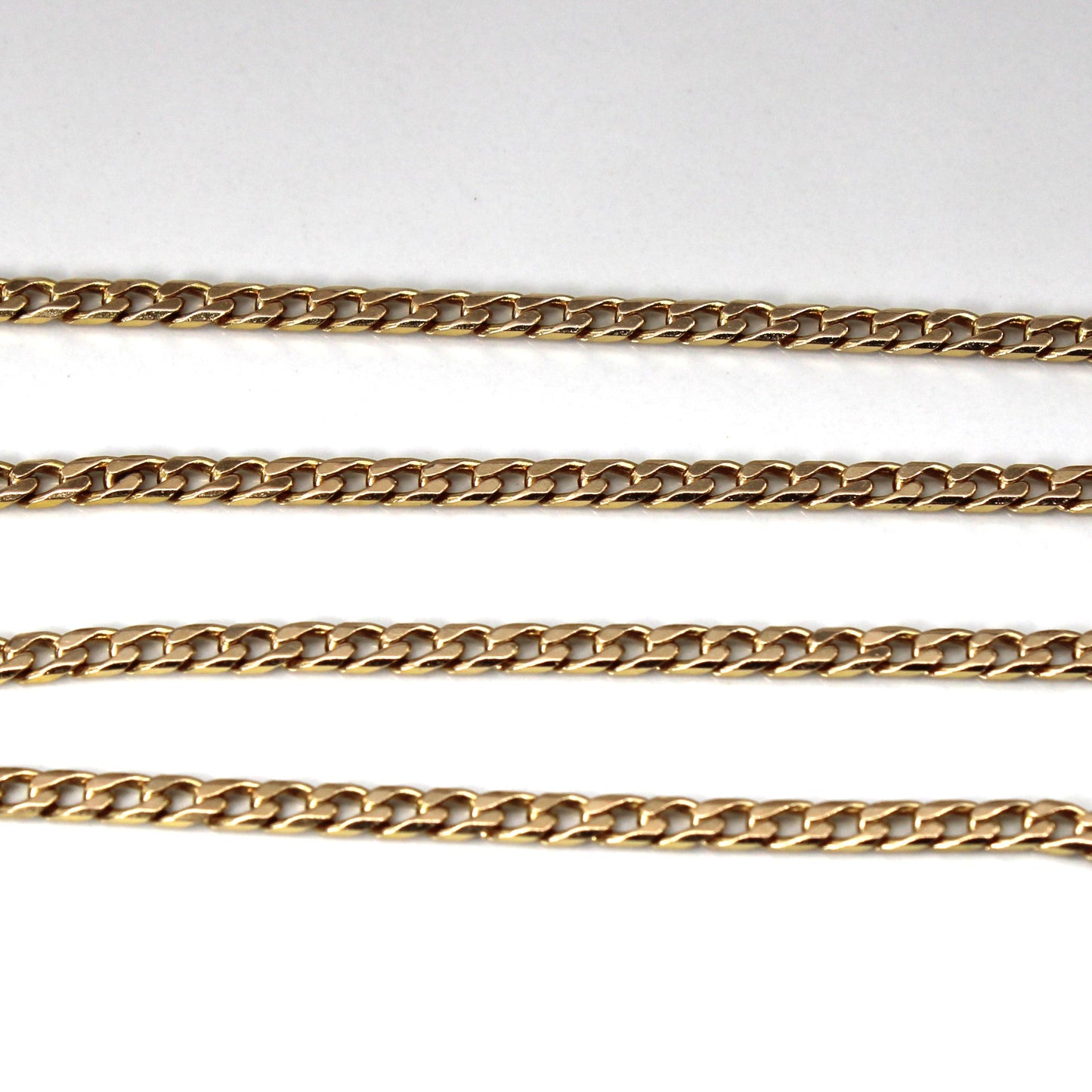 10k Yellow Gold Curb Link Chain | 21|