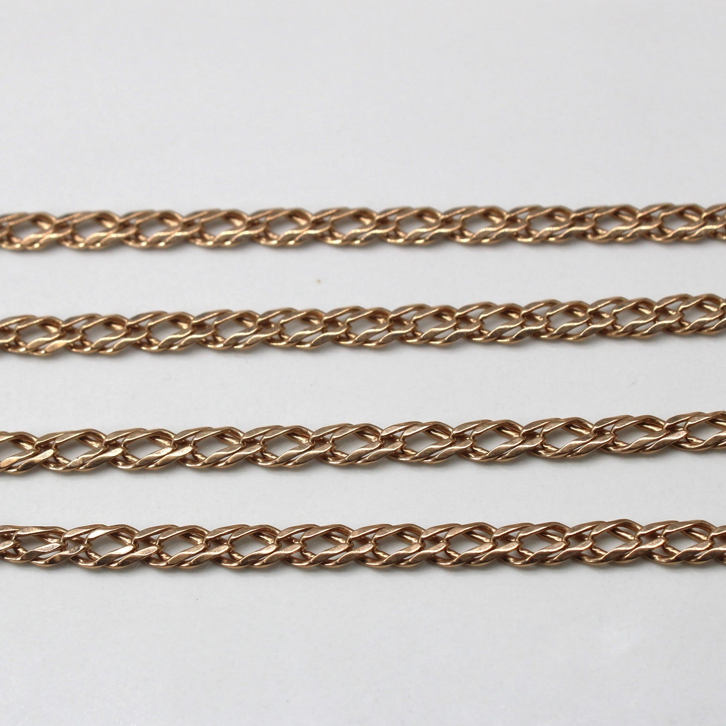 10k Yellow Gold Double Curb Link Chain | 23|