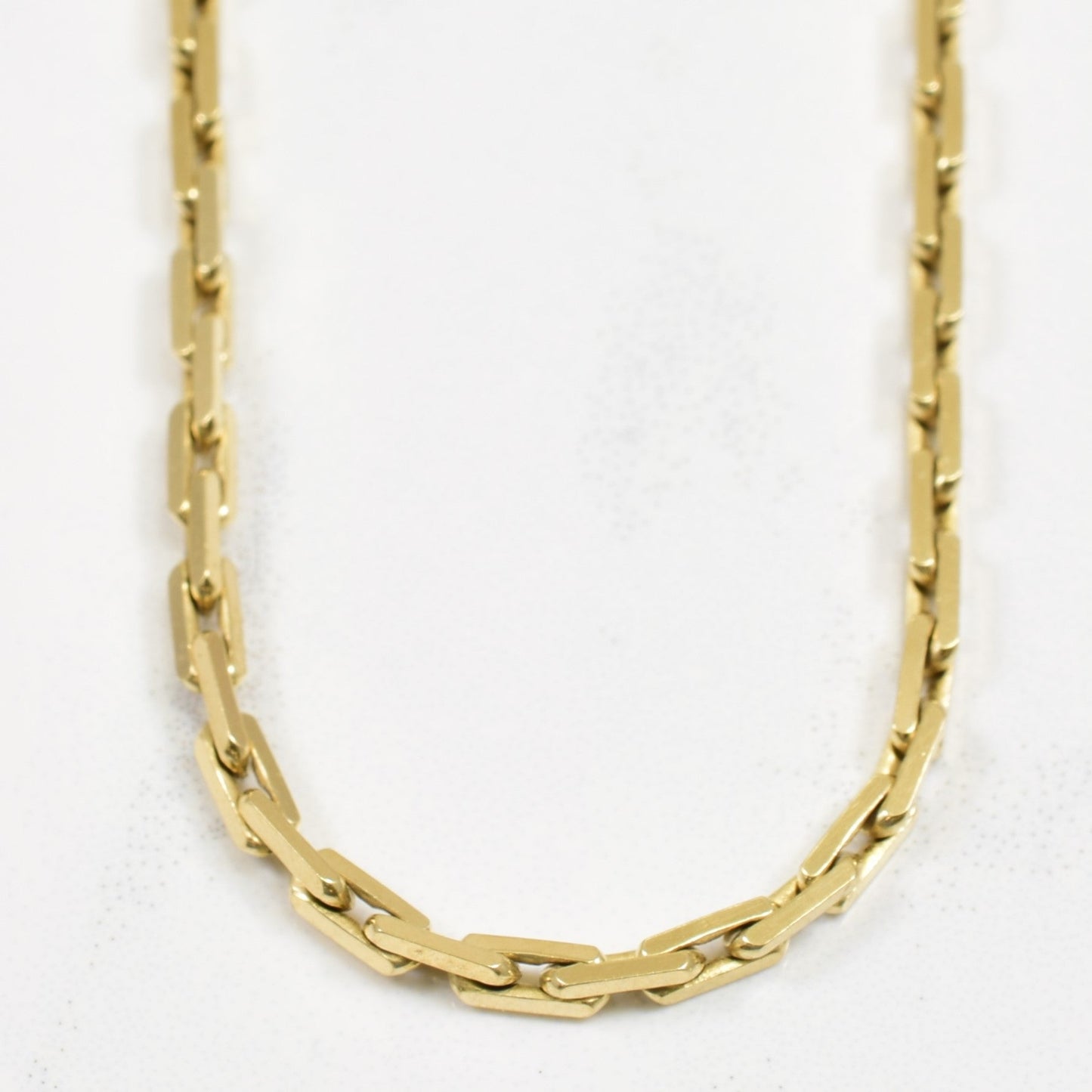 10k Yellow Gold Elongated Cable Chain | 20.25 |