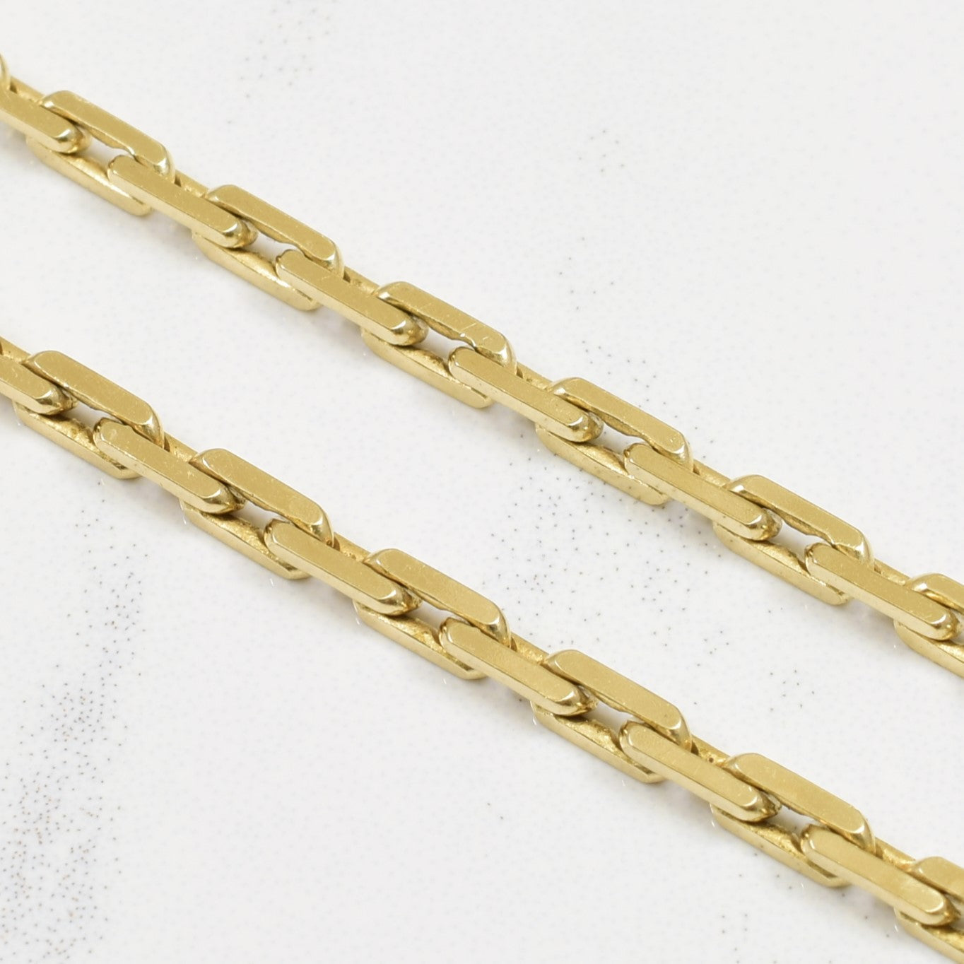 10k Yellow Gold Elongated Cable Chain | 20.25 |