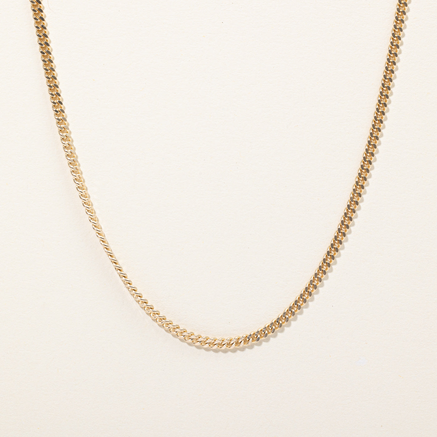 10k Yellow Gold Curb Link Chain | 22 |