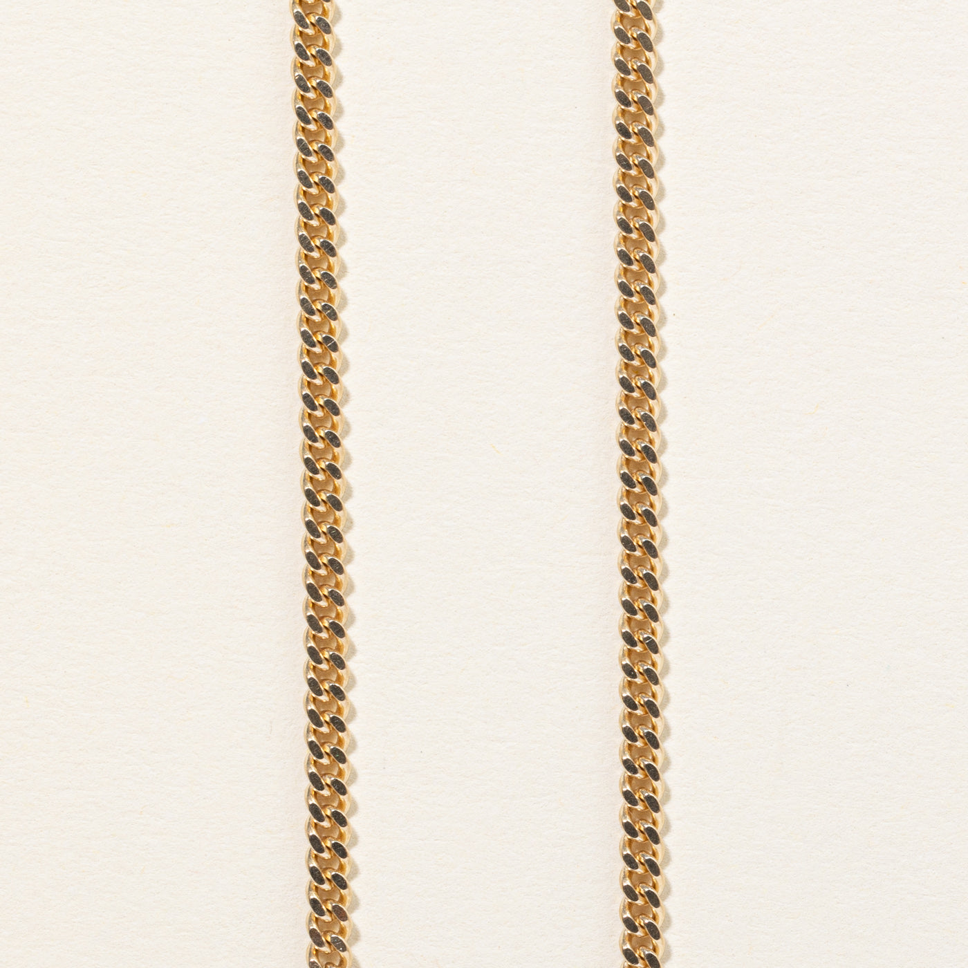 10k Yellow Gold Curb Link Chain | 22 |