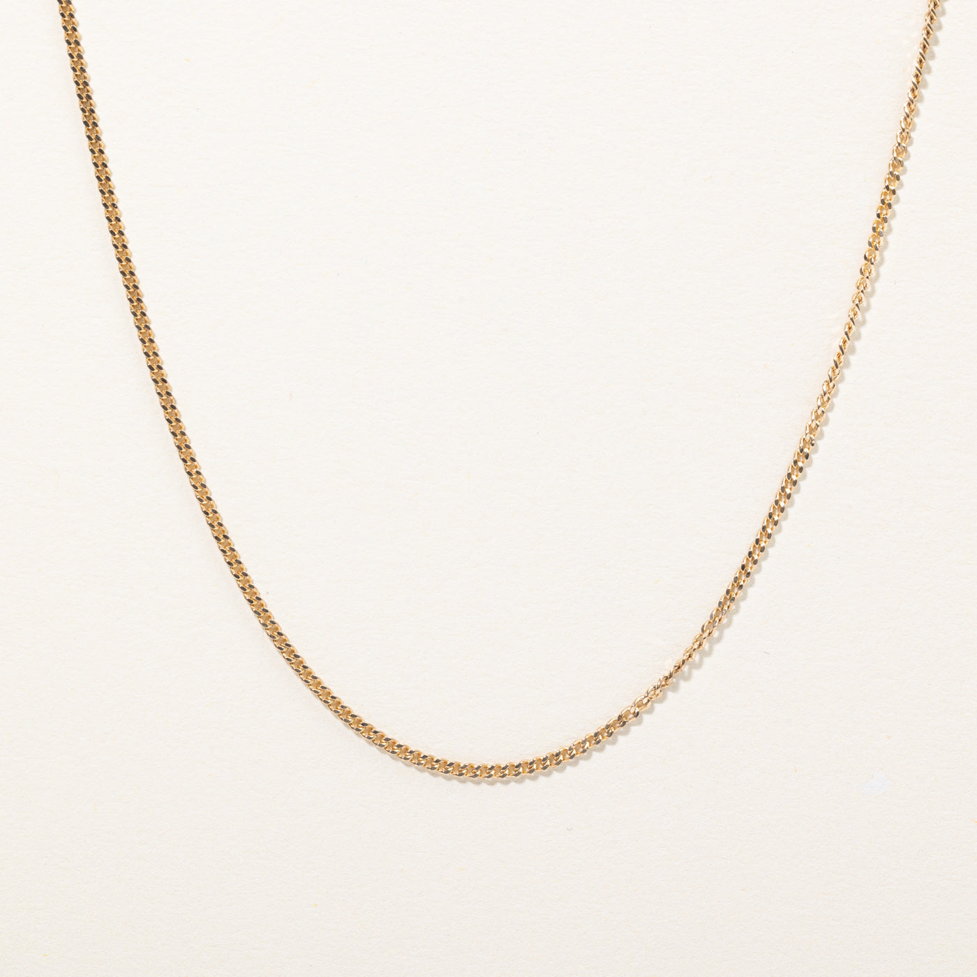 10k Yellow Gold Curb Link Chain | 18 |
