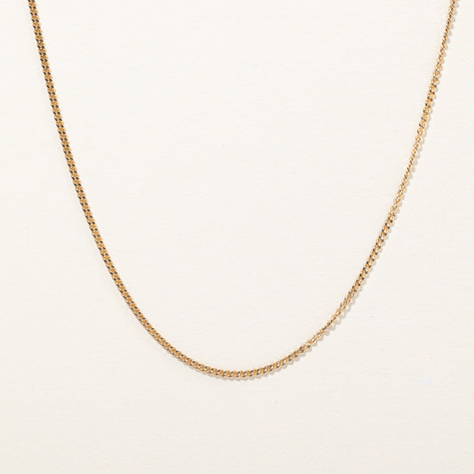 10k Yellow Gold Curb Link Chain | 18 |