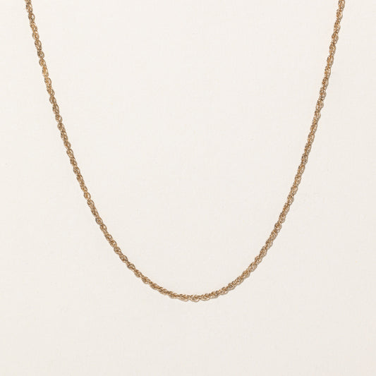 10k Yellow Gold Double Rolo Chain | 18 |