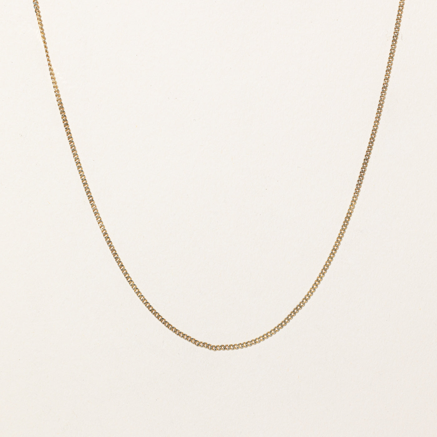10k Yellow Gold Curb Link Chain | 19 |