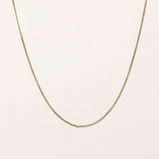 10k Yellow Gold Curb Link Chain | 19 |