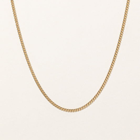 10k Yellow Gold Curb Link Chain | 22 |