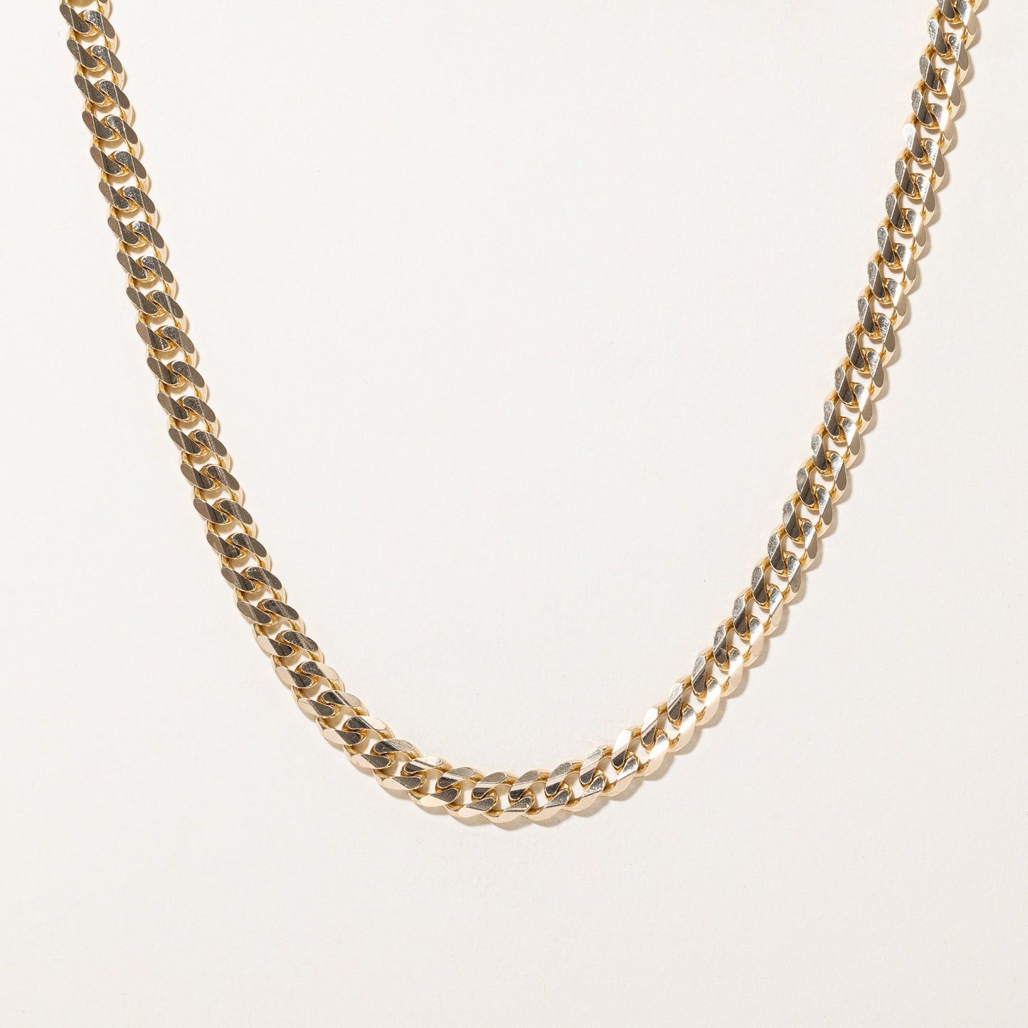 10K Yellow Gold Curb Link Chain | 6.72mm | 26.5