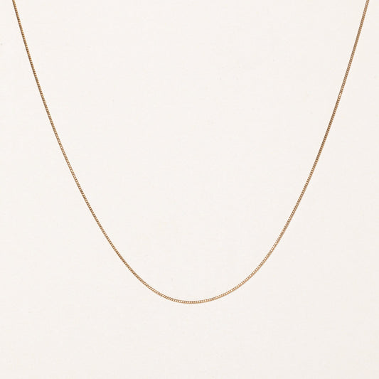 10k Yellow Gold Curb Link Chain | 18 |