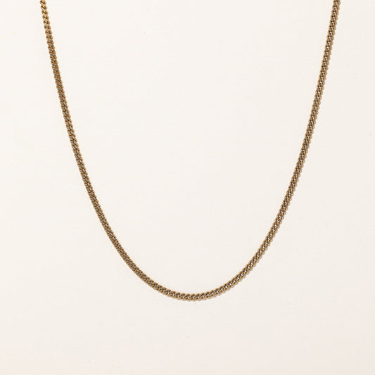 10k Yellow Gold Curb Link Chain | 19 |
