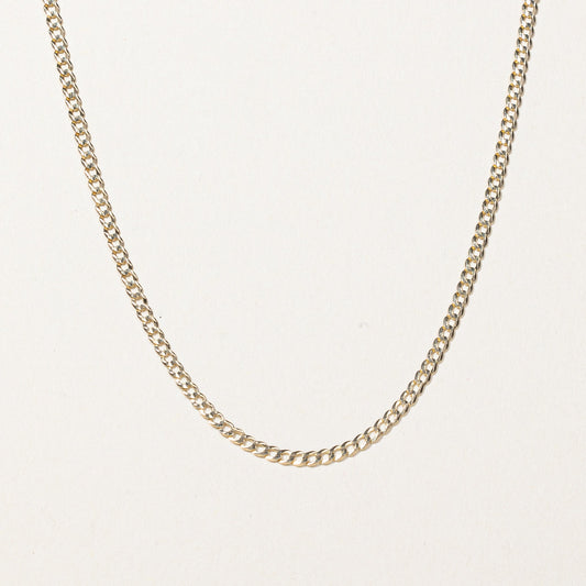 10k Yellow Gold Curb Link Chain | 30