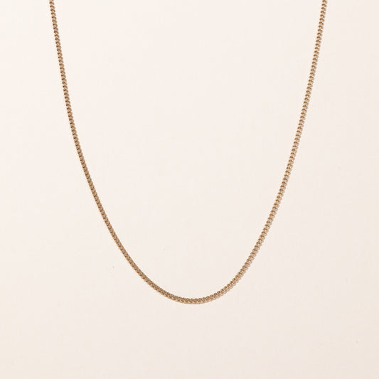 10k Yellow Gold Curb Link Chain | 24