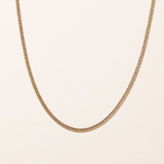10k Yellow Gold Curb Link Chain | 25