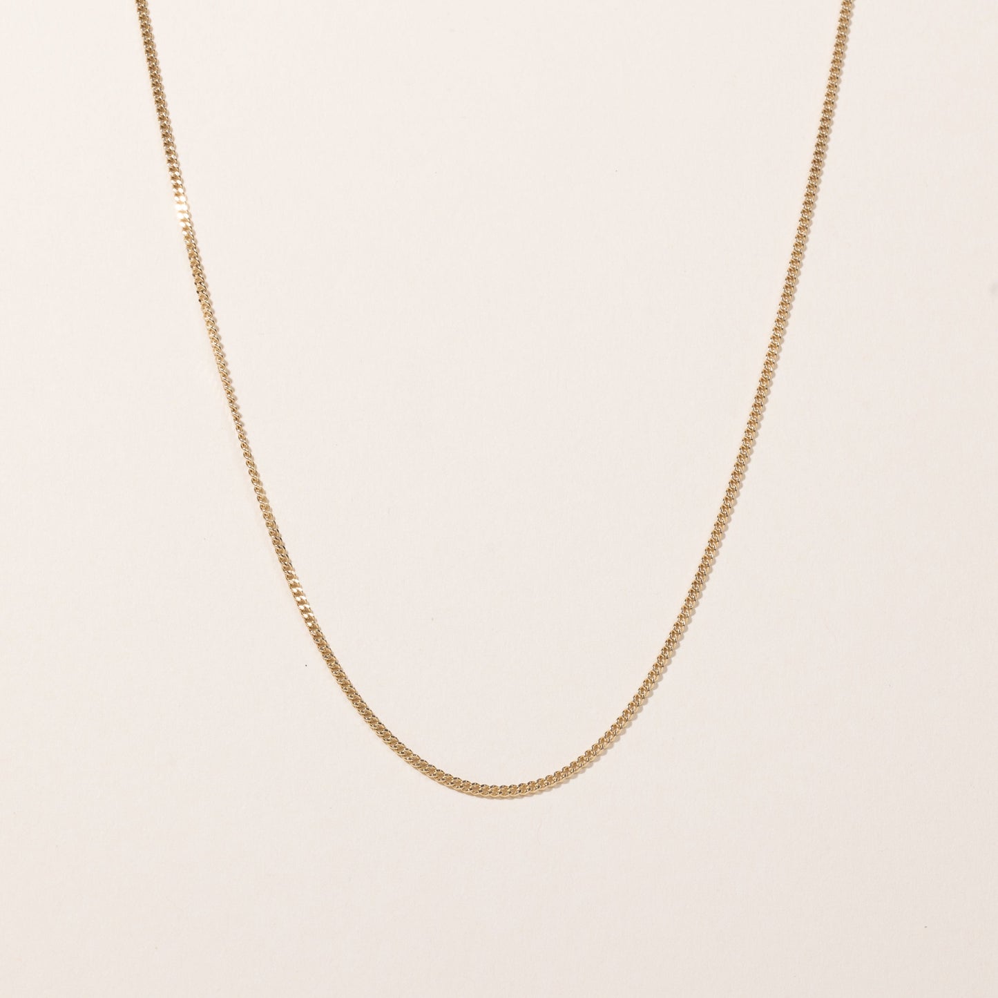 10k Yellow Gold Curb Link Chain | 21