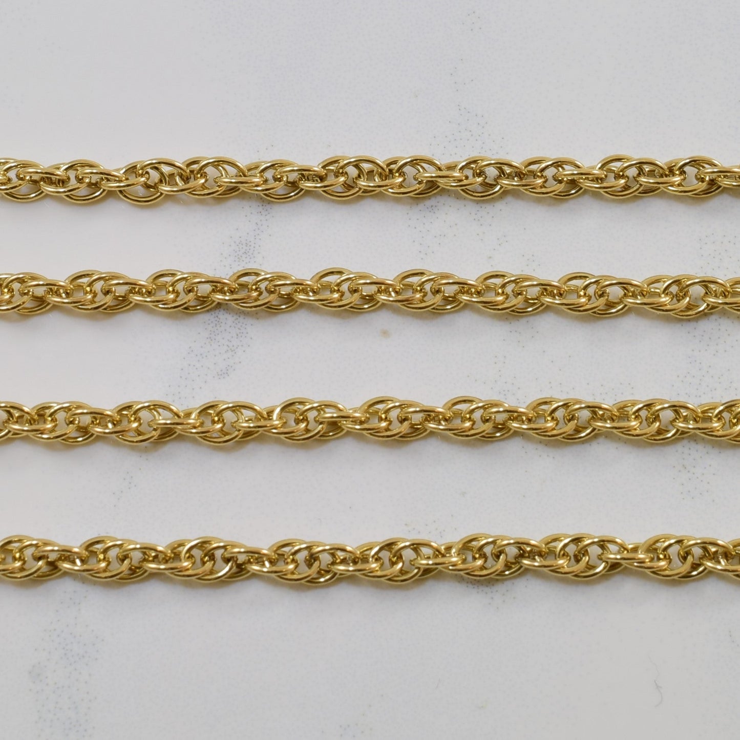 10k Yellow Gold Double Link Rope Chain | 18.5 |