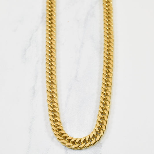 10k Yellow Gold Double Curb Link Chain | 19 |
