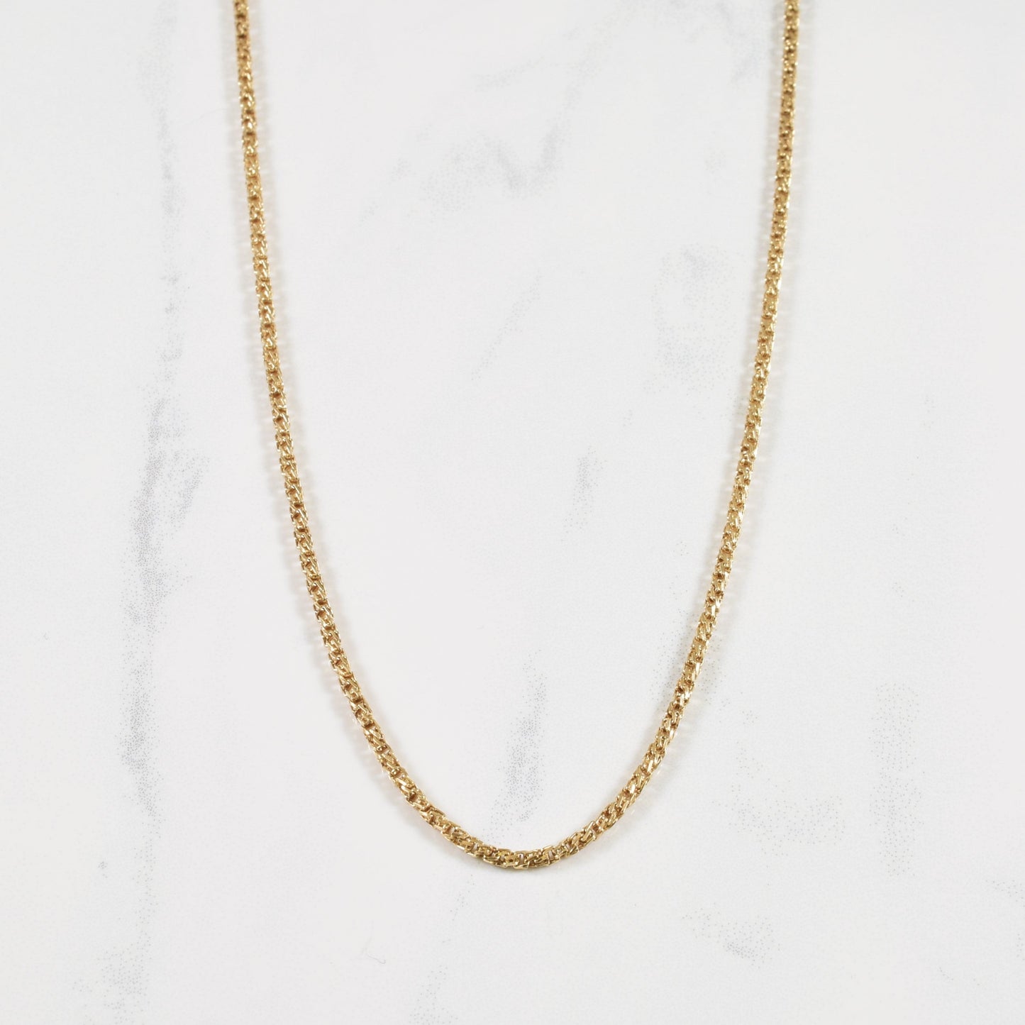 10k Yellow Gold Fancy Link Chain | 18 |