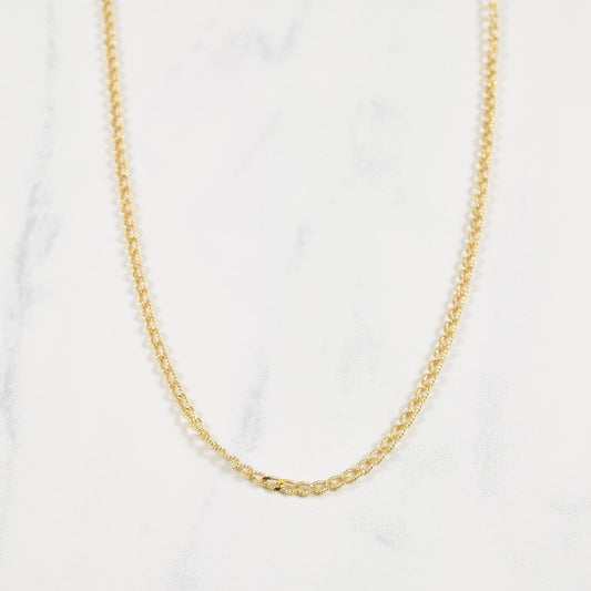 10k Yellow Gold Fancy Curb Chain | 18 |