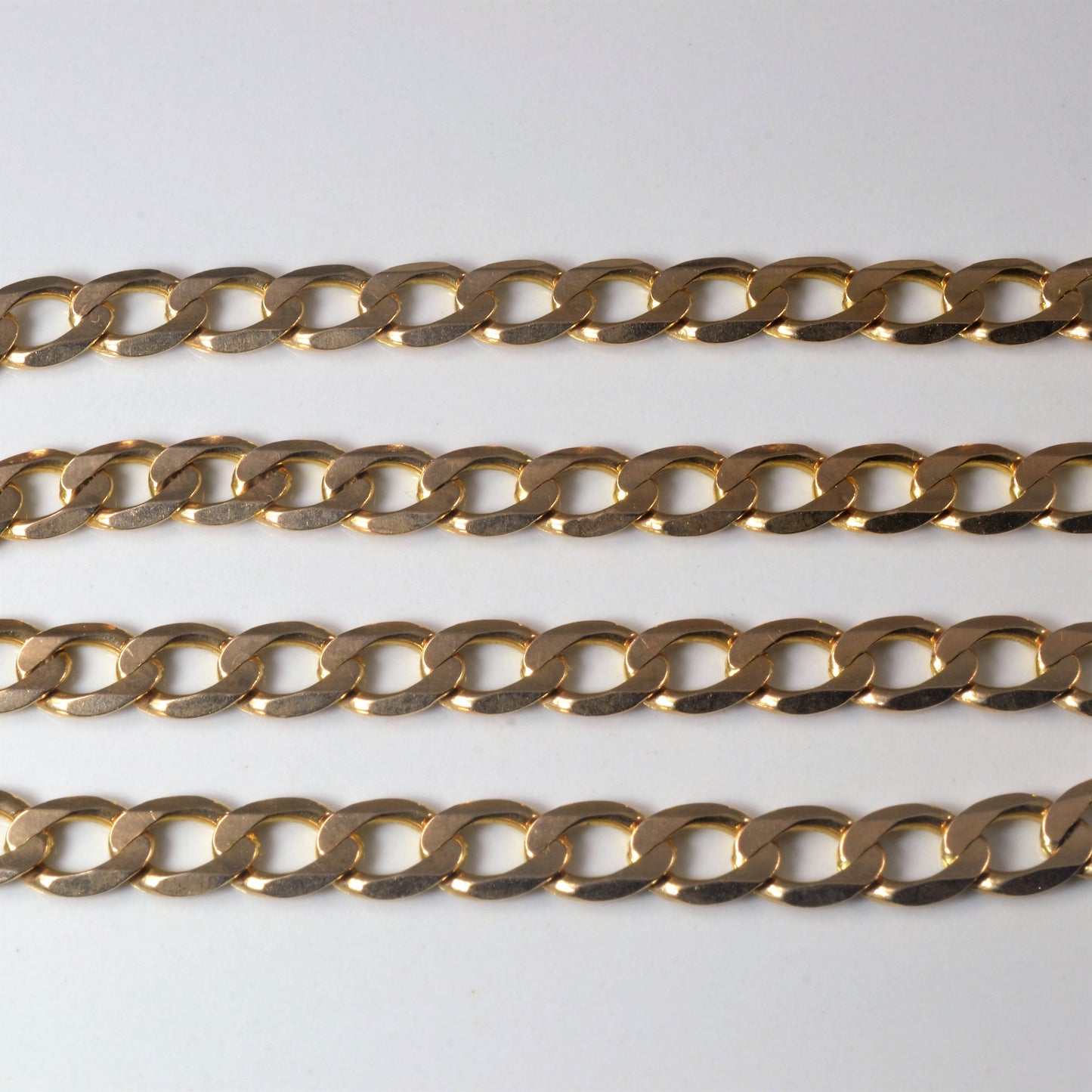 10k Yellow Gold Curb Link Chain | 20|