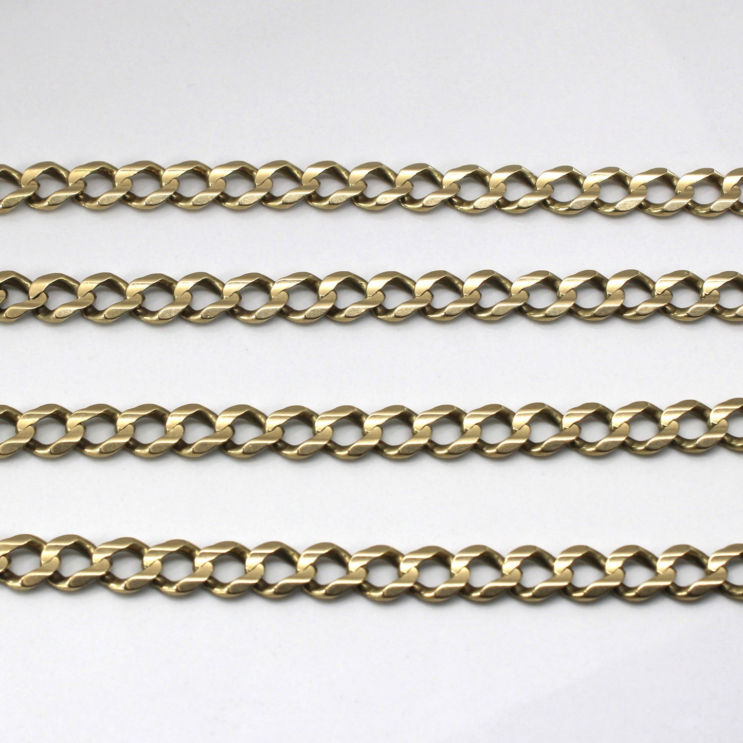 10k Yellow Gold Curb Link Chain | 26|