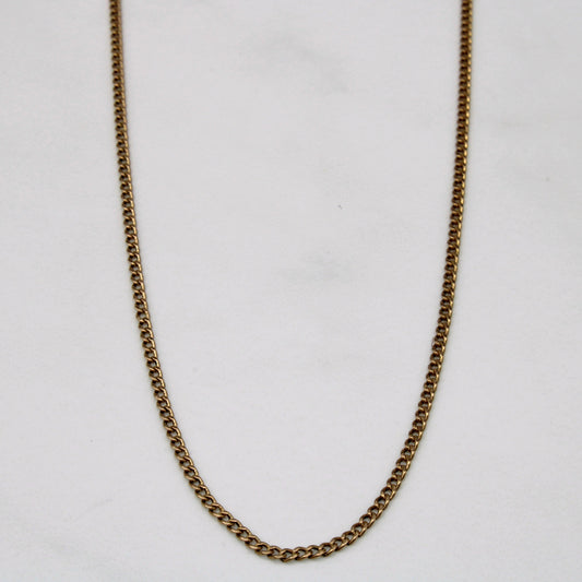 10k Yellow Gold Curb Link Chain | 24 |