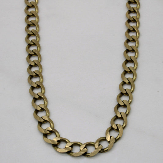 10k Yellow Gold Curb Link Chain | 22 |