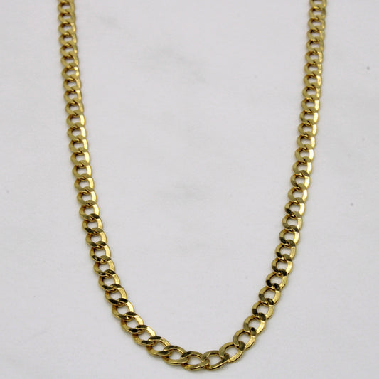 10k Yellow Gold Curb Link Chain | 20 |