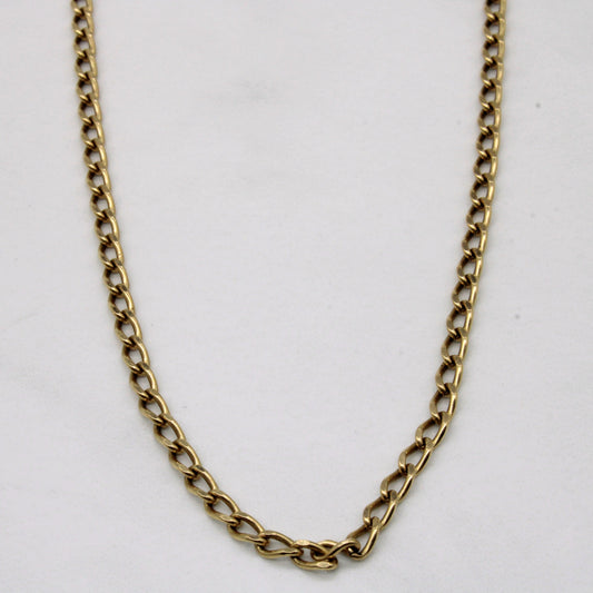 10k Yellow Gold Curb Link Chain | 18 |