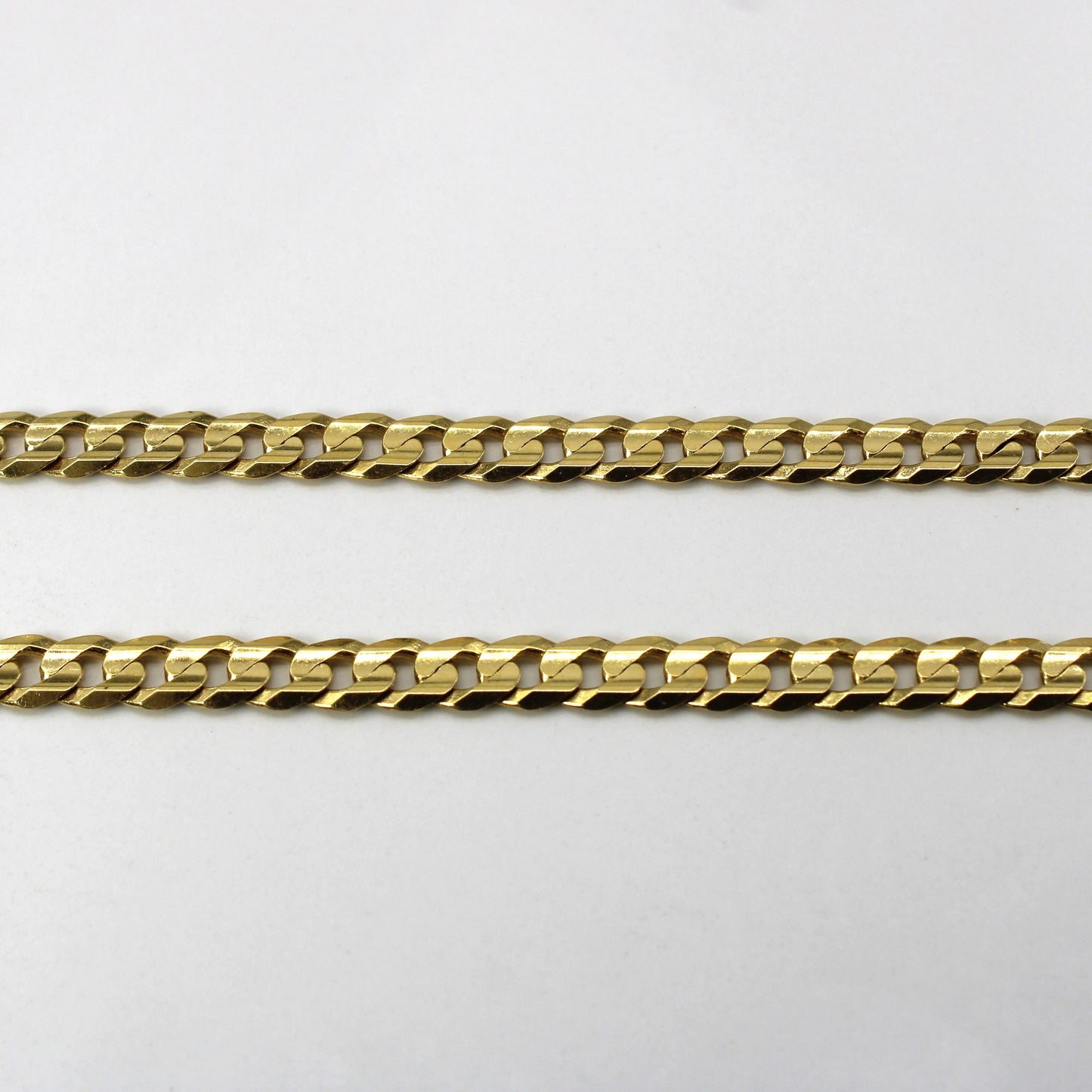 10k Yellow Gold Curb Link Chain | 22|