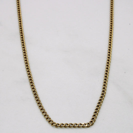 10k Yellow Gold Curb Link Chain | 24 |