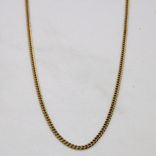 10k Yellow Gold Curb link Chain | 24 |