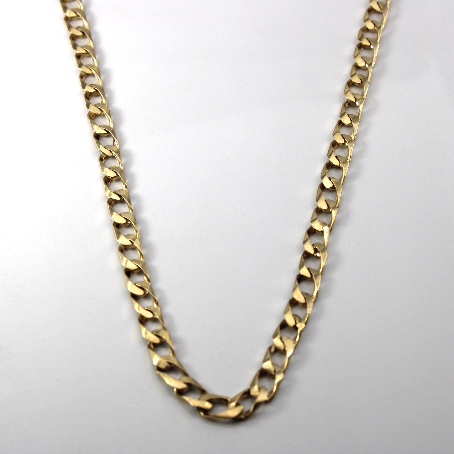 10k Yellow Gold Curb Link Chain | 18|