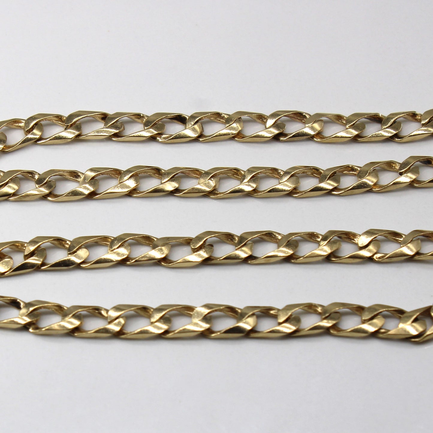 10k Yellow Gold Curb Link Chain | 18|