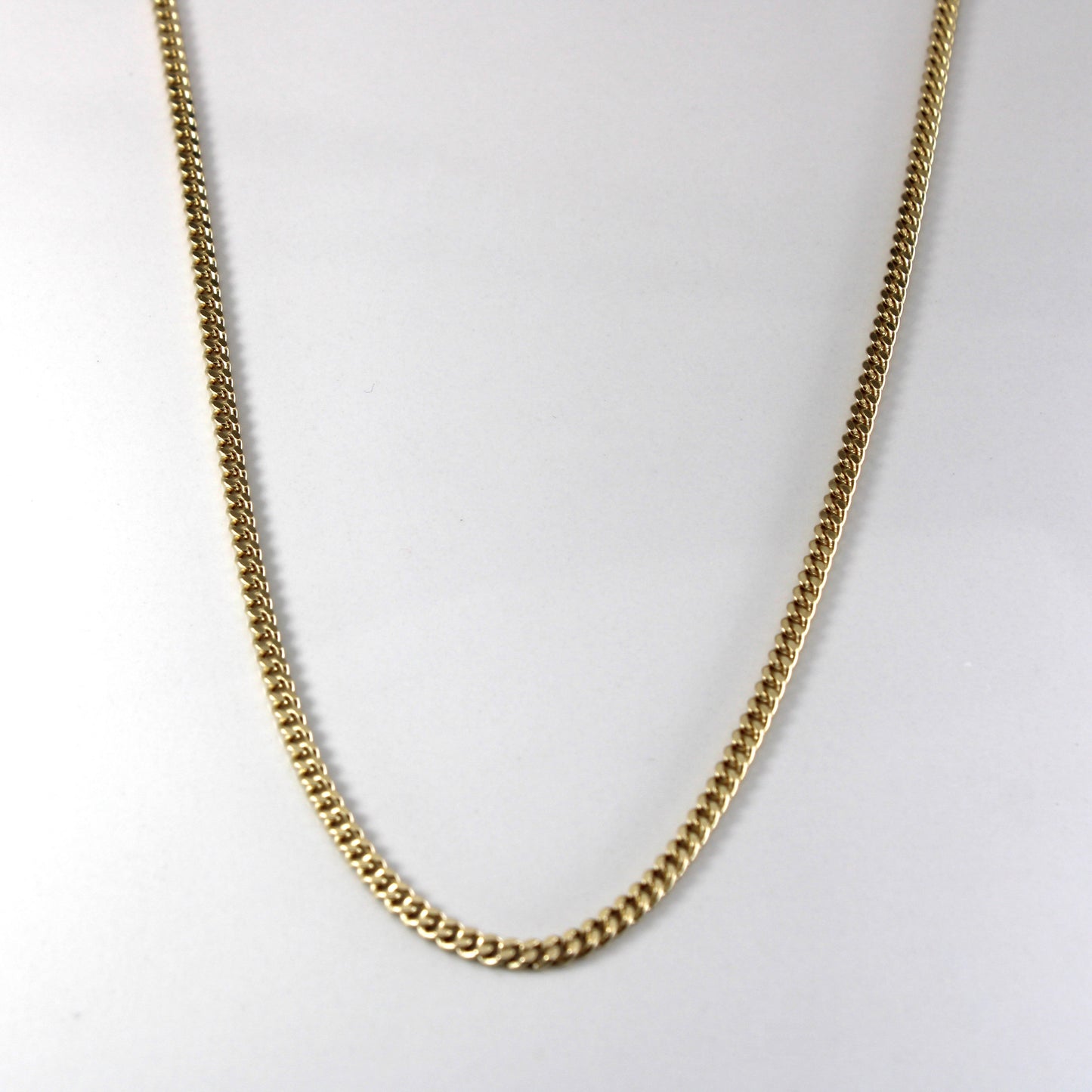 10k Yellow Gold Curb Link Chain | 20|