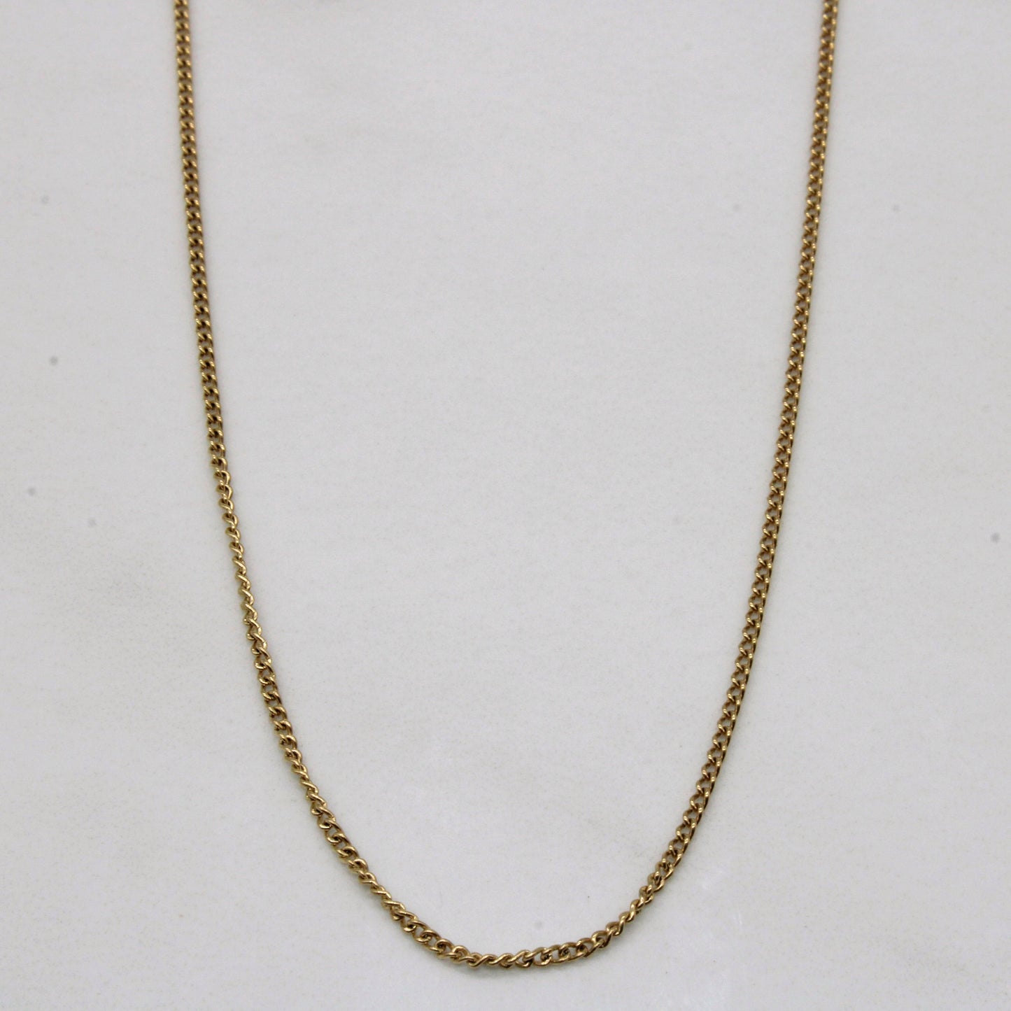 10k Yellow Gold Curb Link Chain | 18 |