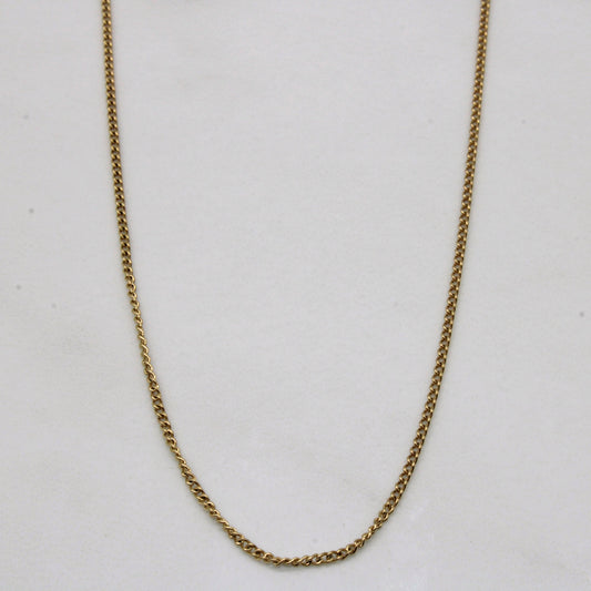 10k Yellow Gold Curb Link Chain | 18 |