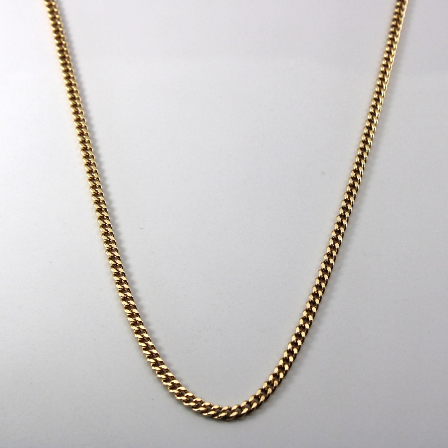 10k Yellow Gold Curb Link Chain | 20|