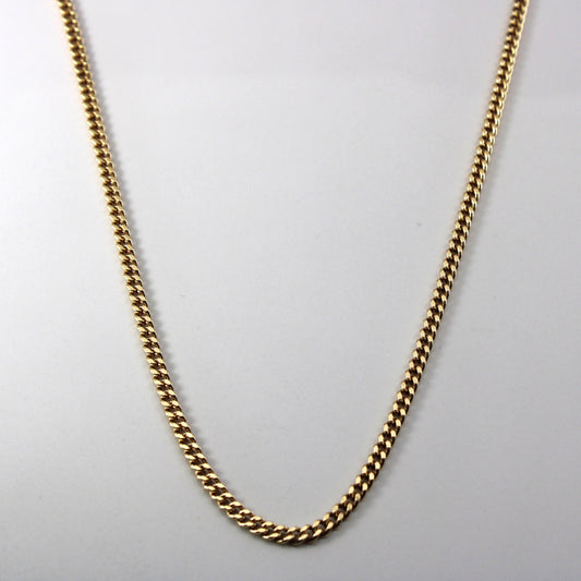 10k Yellow Gold Curb Link Chain | 20|