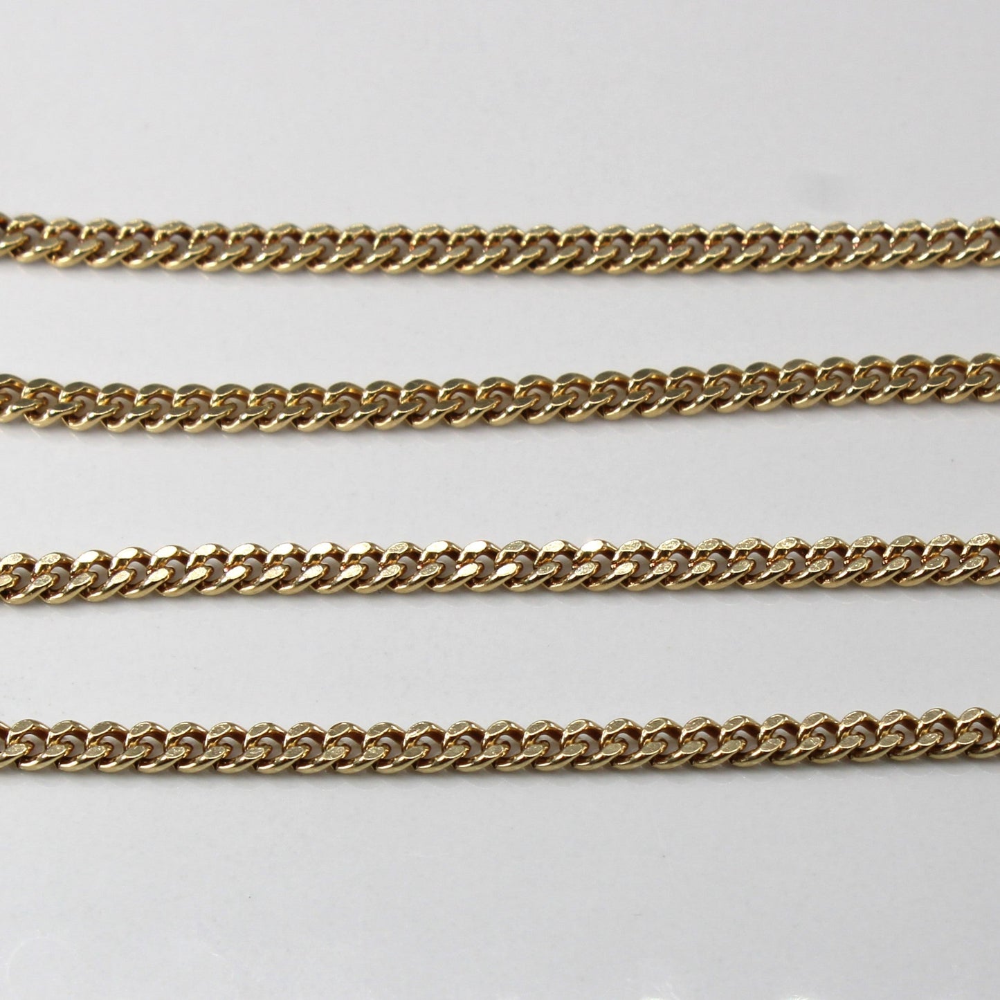 10k Yellow Gold Curb Link Chain | 20|