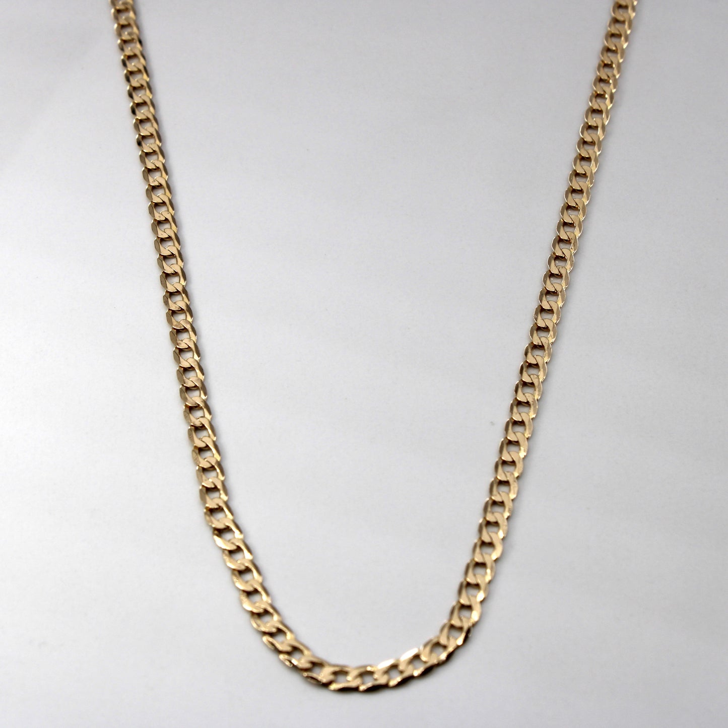 10k Yellow Gold Curb Link Chain | 20|