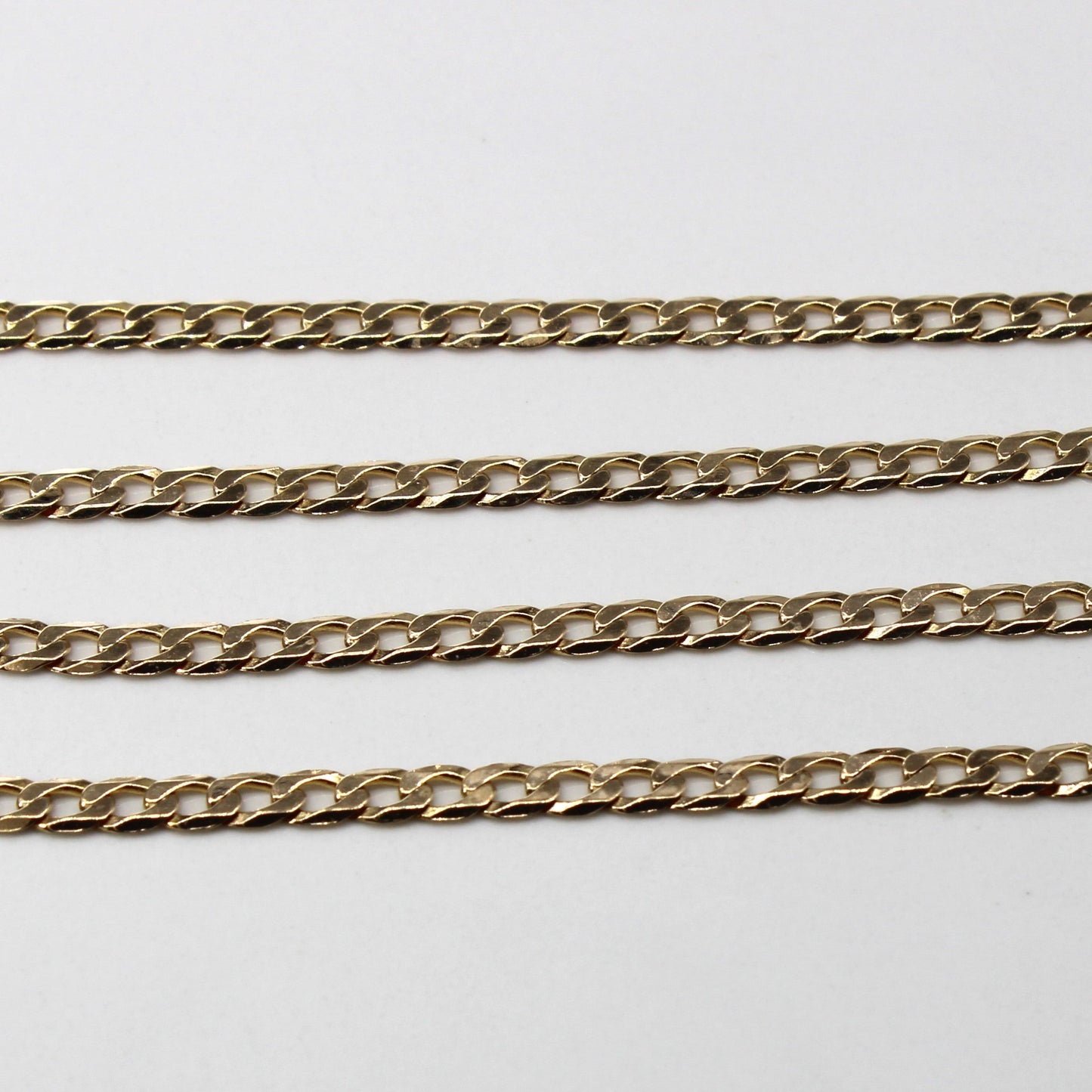10k Yellow Gold Curb Link Chain | 20|